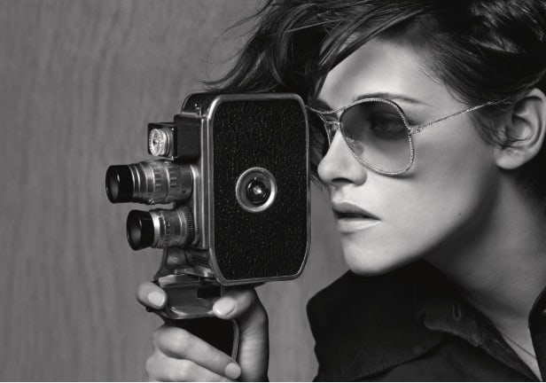 Kristen Stewart, nouvelle égérie pour la dernière campagne de lunettes Chanel.