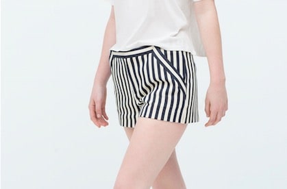 Short Zara rayé