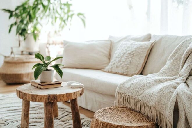 Salon confortable et durable