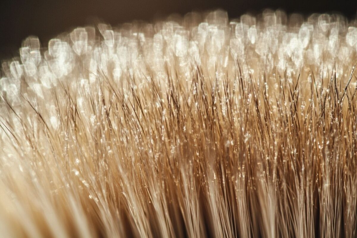 Gros plan d une brosse métallique