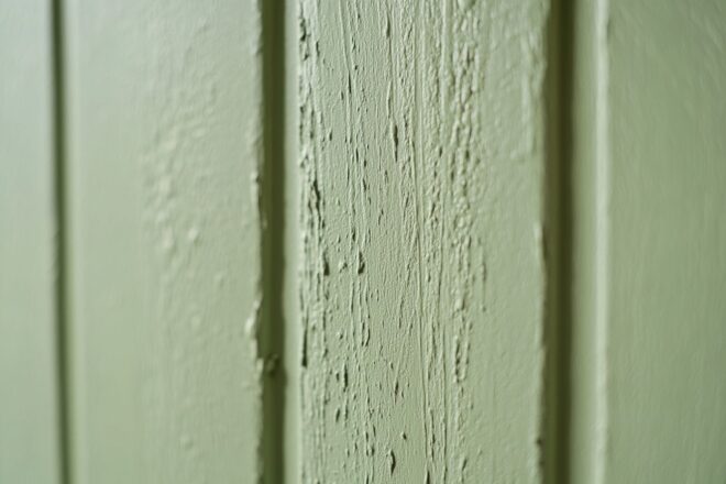 Mur extérieur en vert sauge apaisant